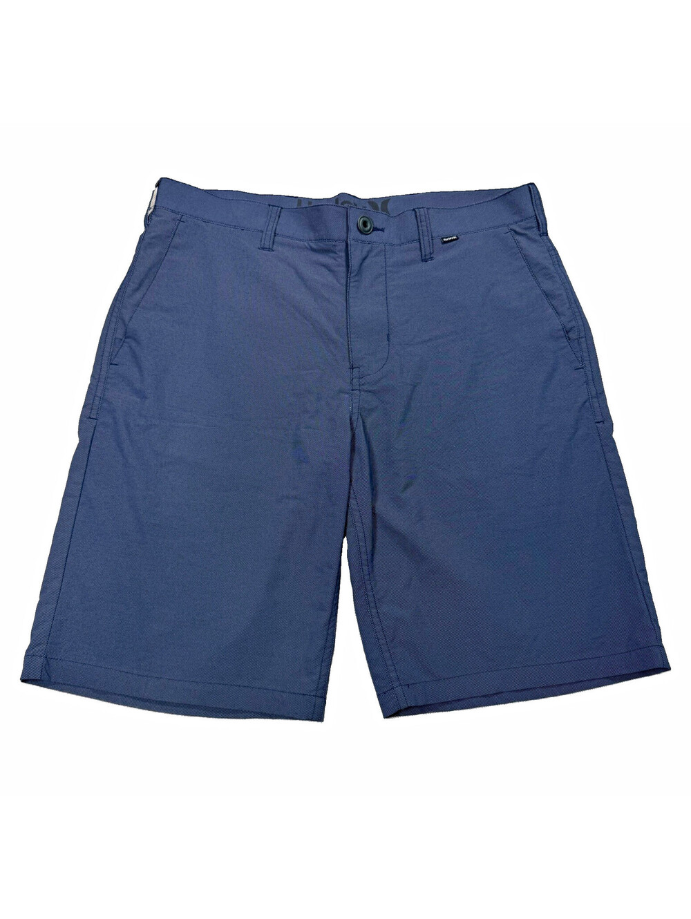 Hurley Men's Golf Nike Dri-Fit Flat Front Blue Performance Shorts Size 32